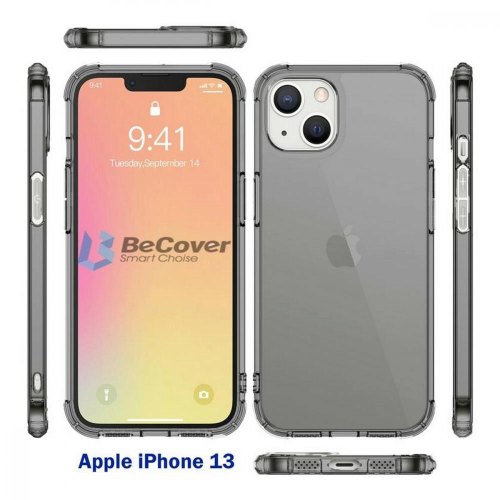 Чохол-накладка Anti-Shock BeCover для Apple iPhone 13 Grey (707346)