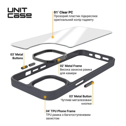 Чохол-накладка ArmorStandart Unit для Apple iPhone 13 mini Black (ARM62499)