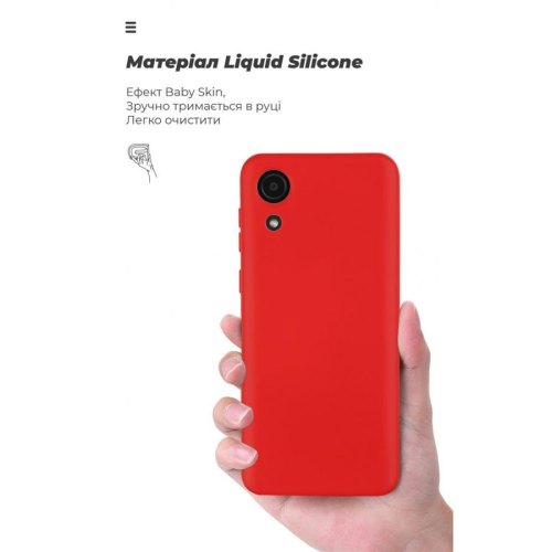 Чохол-накладка Armorstandart Icon для Samsung Galaxy A03 Core SM-A032 Red (ARM60881)