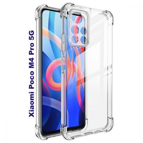Чохол-накладка Anti-Shock BeCover для Poco M4 Pro 5G Clear (707198)