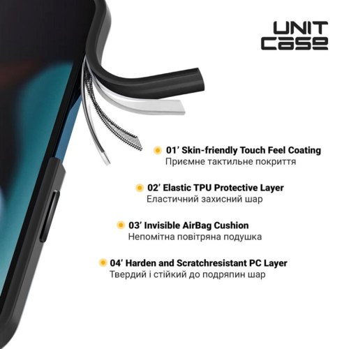 Чохол-накладка ArmorStandart Unit для Apple iPhone 14 Black (ARM62478)