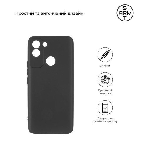 Чохол-накладка ArmorStandart Matte Slim Fit для Tecno POP 5 LTE (BD4) Camera cover Black (ARM63705)