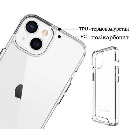 Чохол-накладка BeCover Space Case для Apple iPhone 13 Mini Transparancy (707795)