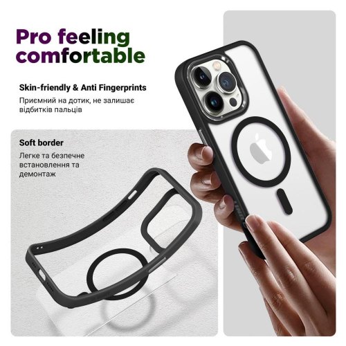 Чохол-накладка ArmorStandart Unit MagSafe для Apple iPhone 13 Pro Black (ARM66939)
