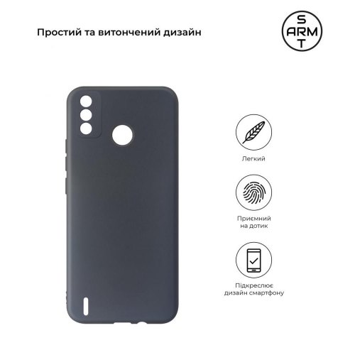 Чохол-накладка ArmorStandart Matte Slim Fit для Tecno Spark 6 Go (KE5) Camera cover Black (ARM57595)