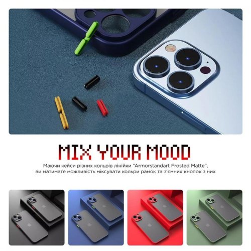 Чохол-накладка ArmorStandart Frosted Matte для Apple iPhone 14 Red (ARM64477)