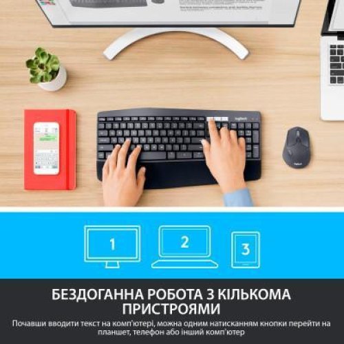 Комплект (клавіатура, миша) бездротовий Logitech MK850 Black USB (920-008226)