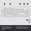 Комплект (клавіатура, миша) бездротовий Logitech MK295 Combo White USB (920-009824)