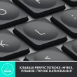 Клавіатура бездротова Logitech MX Keys Advanced for Business Wireless Illuminated UA Graphite (920-010251)