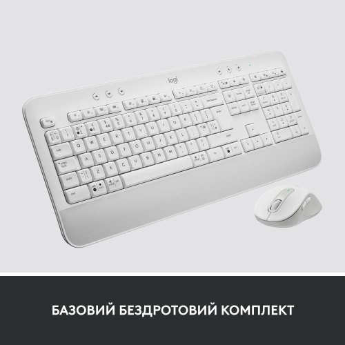Комплект (клавіатура, миша) бездротовий Logitech MK650 Combo for Business White (920-011032)