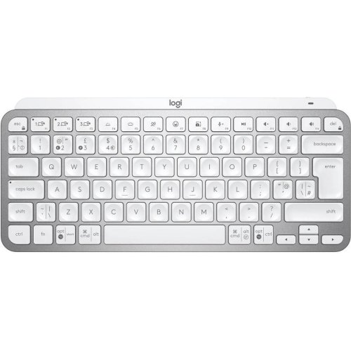 Клавіатура бездротова Logitech MX Keys Mini Wireless Illuminated UA Pale Gray (920-010499)