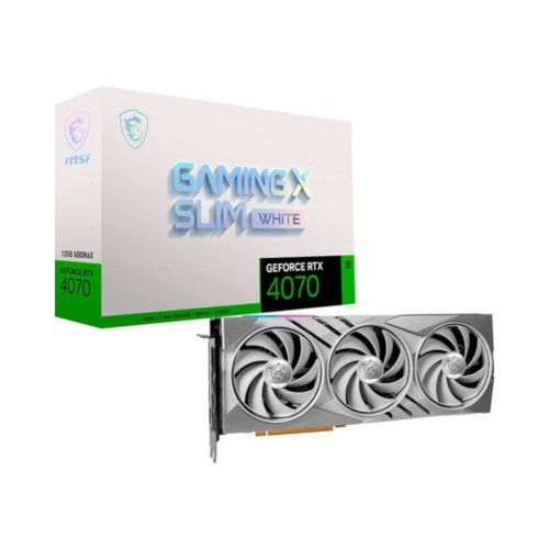 Відеокарта MSI GeForce RTX 4070 12GB GDDR6X GAMING SLIM WHITE