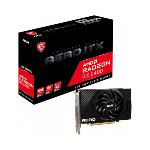 Відеокарта MSI Radeon RX 6400 4GB GDDR6 AERO ITX