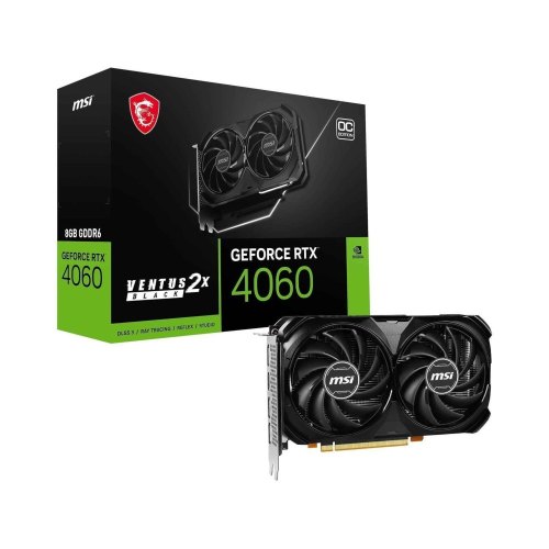 Відеокарта MSI GeForce RTX 4060 8GB GDDR6 VENTUS 2X BLACK OC