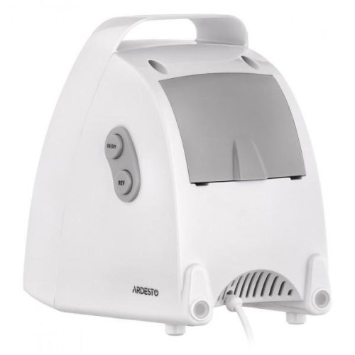 М'ясорубка Ardesto, 1900Вт, 1.8кг/хв, 3 решітки, насадка для ковбас, кеббе, 4 терки, пластик, білий