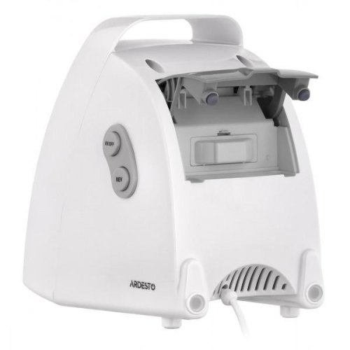 М'ясорубка Ardesto, 1900Вт, 1.8кг/хв, 3 решітки, насадка для ковбас, кеббе, 4 терки, пластик, білий