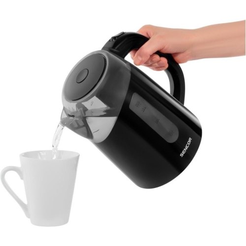 Електрочайник Sencor 1.7л, Strix, пластик, чорний