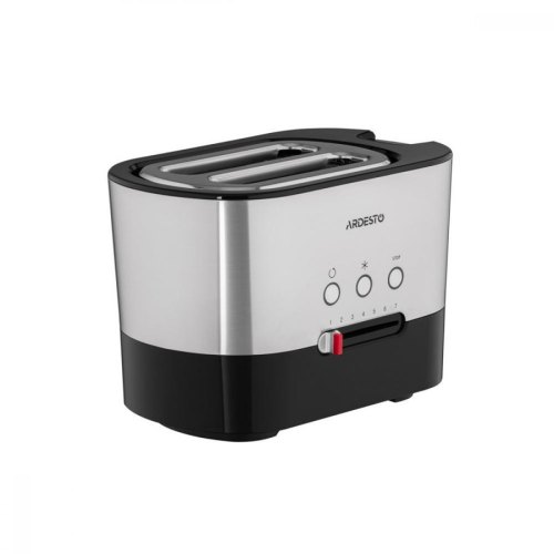 Тостер Ardesto Steel Collection 1000Вт, метал/пластик, сріблясто-чорний