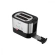 Тостер Ardesto Steel Collection 1000Вт, метал/пластик, сріблясто-чорний