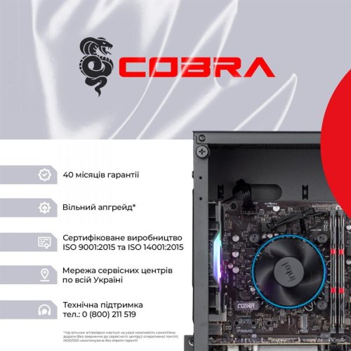 Персональний комп'ютер COBRA Advanced (I11F.16.S9.166T.A4371)