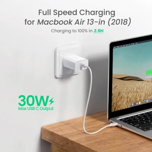 Мережевий зарядний пристрій UGREEN CD127 PD 30W USB-C Wall Charger EU (UGR-70161)