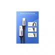 Кабель UGREEN US288 USB-A 2.0 to USB-C Cable Nickel Plating Aluminum Braid 1.5m, Black (UGR-60127)