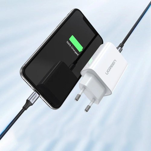 Мережевий зарядний пристрій UGREEN CD137 Fast Charging Power Adapter with PD 20W EU (White) (UGR-60450)