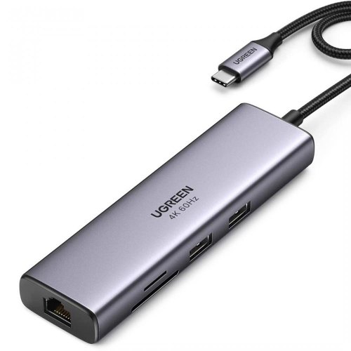 Хаб UGREEN CM512 USB-C Multifunction Adapter (UGR-90568)
