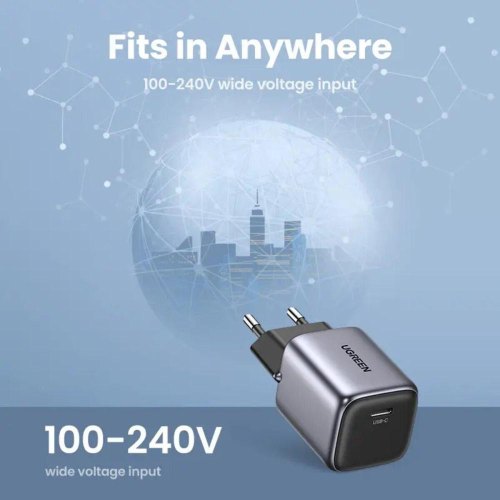 Мережевий зарядний пристрій UGREEN CD318 Nexode mini 20W Charger EU (UGR-90664)