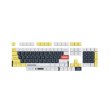 Набір кейкапів DARK PROJECT PBT keycaps,  ENG/UA/RU White/Yellow (KS-1036)