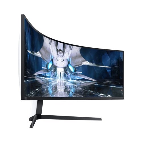 Монітор QLED Samsung 48.7 Odyssey G9 49AG950N, 2xDP, HDMI, 2*USB, VA, 32:9, 5120 x 1440, CURVED, 240Hz, 1ms, HDR