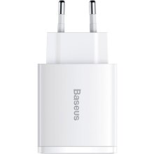 МЗП Baseus Compact Quick Charger 2U+C 30W EU White