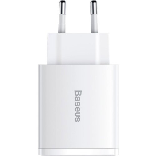 МЗП Baseus Compact Quick Charger 2U+C 30W EU White