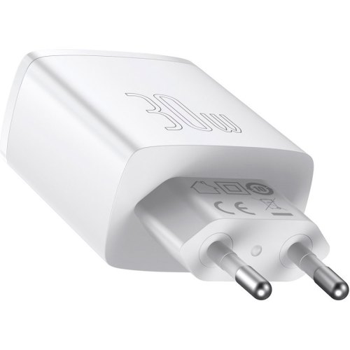 МЗП Baseus Compact Quick Charger 2U+C 30W EU White