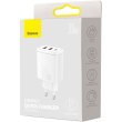 МЗП Baseus Compact Quick Charger 2U+C 30W EU White