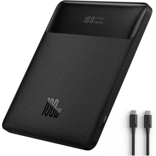 Зовнішній акумулятор (павербанк) Baseus Blade Digital Display 20000 mAh PD 100W Black (PPDGL-01, PPBLD100-S, PPBL000201)