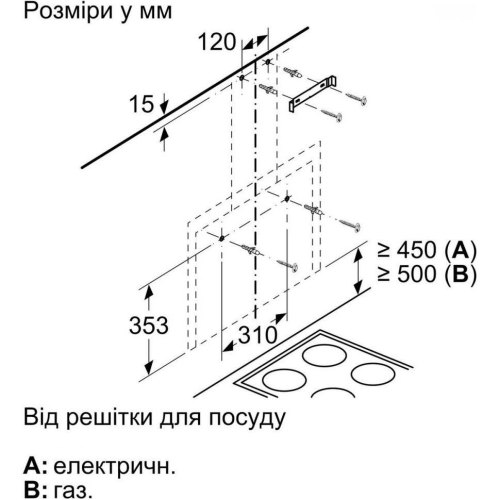 Витяжка Bosch купольна, 60см, 649м3ч, чорний