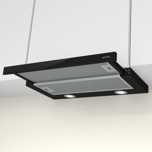 Витяжка Gorenje телескопічна, 60см, 450м3ч, чорний