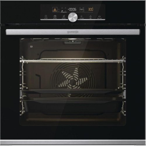 Духова шафа Gorenje духова електрична, 77л, A+, дисплей, піроліз, чорний