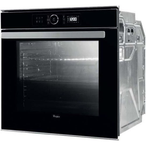 Духова шафа Whirlpool електрична, 73л, A+, дисплей, конвекція, телескопічні напрямні, чорний