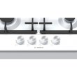 Варильна поверхня Bosch  газова на склі, 60см, чавун, білий