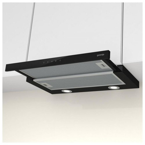 Витяжка Gorenje телескопічна, 60см, 450м3ч, чорний