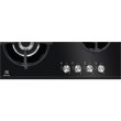 Варильна поверхня Electrolux газова на склі, 60см, чавун, чорний