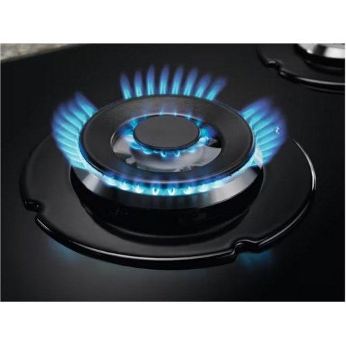 Варильна поверхня Electrolux газова на склі, 60см, чавун, чорний