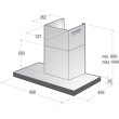 Витяжка Gorenje купольна, 90см, 650м3ч, чорний