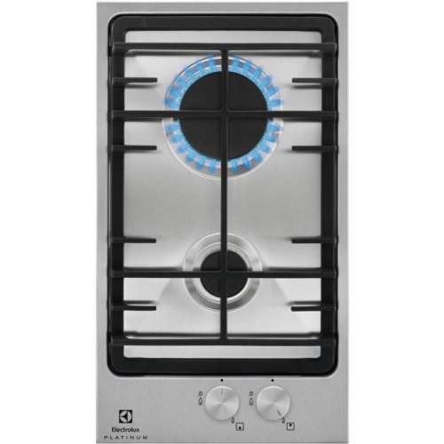 Варильна поверхня Electrolux газова, 30см, чавун, Доміно, нерж