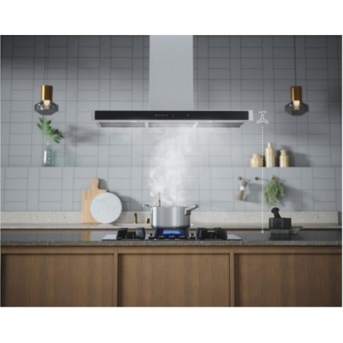 Варильна поверхня Electrolux газова на склі, 60см, чавун, електрон. керування, Hob2Hood, чорний