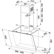 Витяжка Franke похила Smart 2.0, 60см, 918м3ч, FPJ615VBKDG, чорний