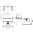 Витяжка Gorenje вбудовувана, 54см, 370м3ч, чорний
