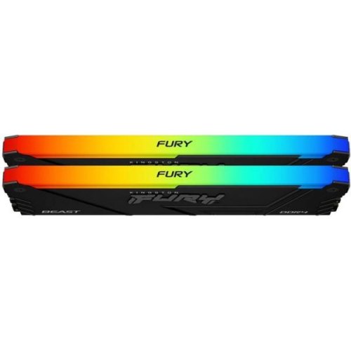 Модуль пам'яті,  Kingston DDR4 32GB KIT (16GBx2) 2666 FURY Beast RGB